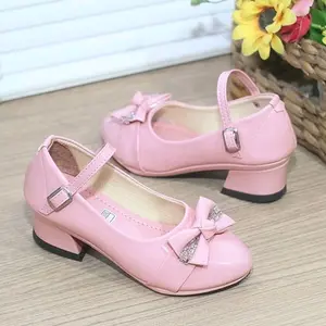 Sepatu Pesta Anak Perempuan Hak Tahu Model Pita Tengah Kp 05 Fashion