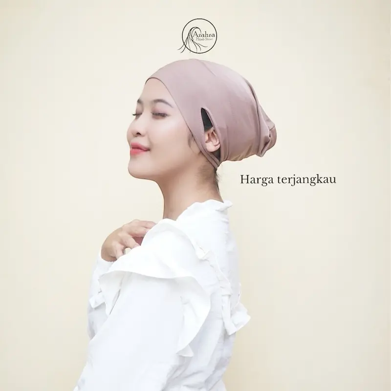 Ciput Hijab Lubang Anti Budeg-Bahan Kaos Adem 3