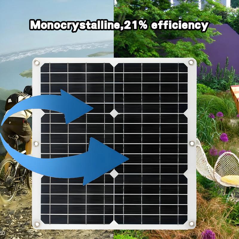 Product Introduction of Solar Panel Dual USB Ports 5V - High Efficiency Outdoor Emergency Charging for Mobile Phones, Perfect for Camping and Emergency Power Supply, Portable Solar Charger Pane 25