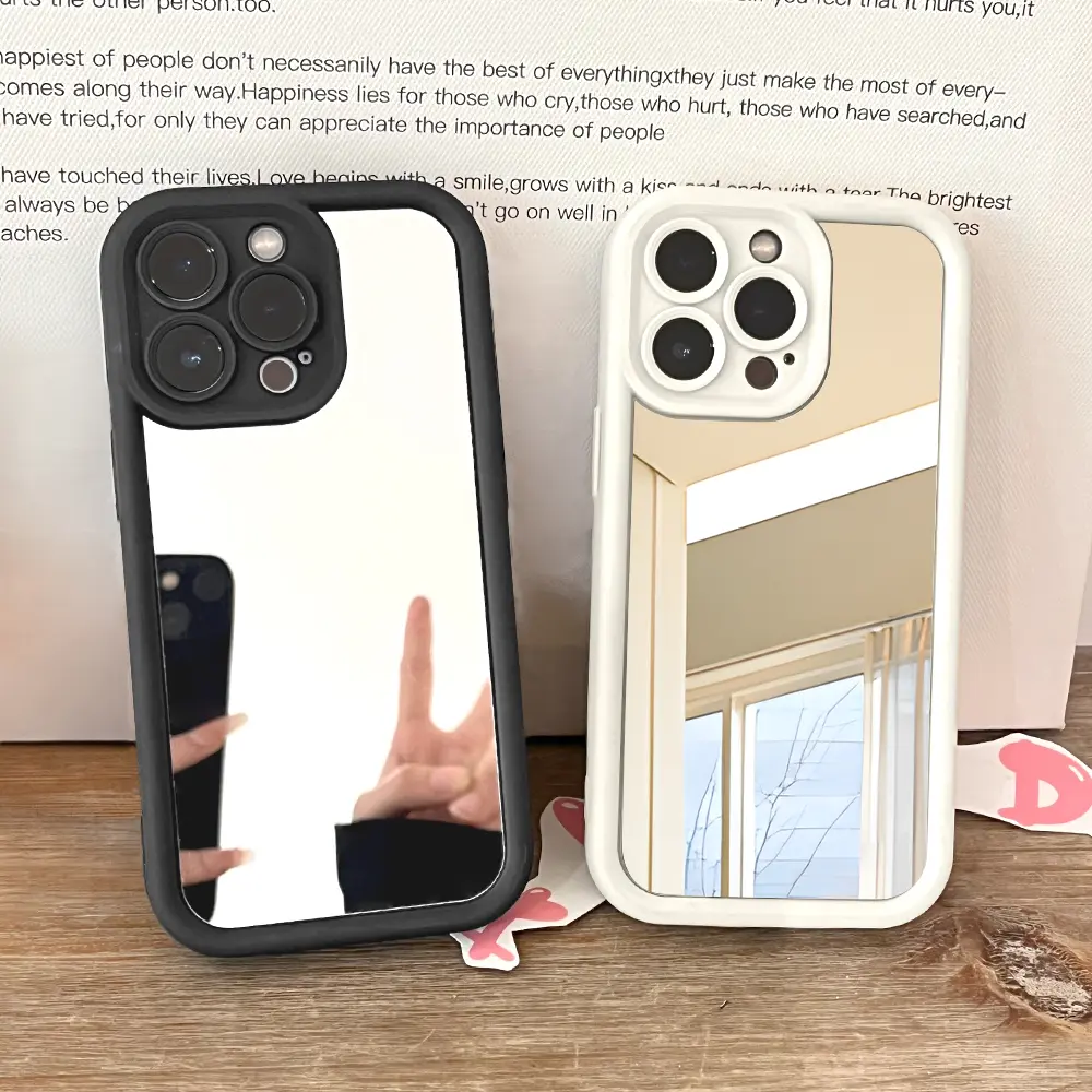 Cermin Phone Case Hp Casing Softcase Compitable With VIVO Y28 Y21 Y21S Y21T Y21A Y33S Y33T Y27 Y50 Y30 Y30i Y35 Y18 Y81 Y83 Y100 Y22 Y16 Y19 Y02 Y03 Y02T Y12 Y15 Y17 Y20 Y20S Y12S Y17S Y15S Y91C Y1S Y66 Y1S Y36 Y27 Y27S Y91 Y95 2020 4G 5G C8-8000