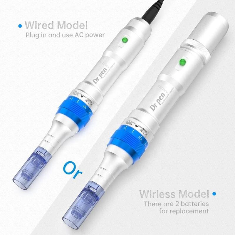 Bút Microneedle Không Dây Dr.Pen A6, Bút Làm Đẹp Da Chuyên Nghiệp, Cho Mặt, Cơ Thể Và Râu, Bộ Chăm Sóc Da Cho Mặt Và Cơ Thể, Với 5 Chiếc Kim Nano, Dụng Cụ Chăm Sóc Da 8