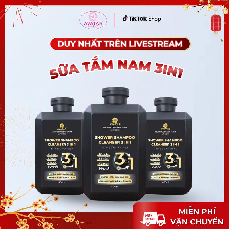  Sữa Rửa Mặt Tắm Hình Đại Diện 3 Trong 1 400ml Công Thức Nước Hoa Cao Cấp Làm Sạch Sâu Hương Thơm Lâu Dài Bán Chính Thức 