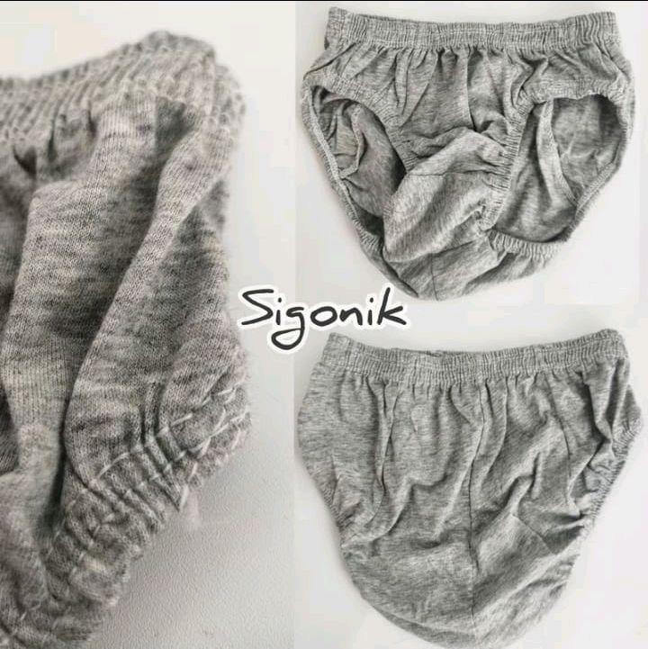 paket hemat isi 12pcs celana dalam segitiga  celana dalam pria dewasa nyaman dipakai bahan katun lembut karet elastis terlaris Boxer Cowok Merah Pendek Motif 4