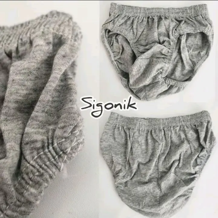 paket hemat isi 12pcs celana dalam segitiga  celana dalam pria dewasa nyaman dipakai bahan katun lembut karet elastis terlaris Boxer Cowok Merah Pendek Motif 4