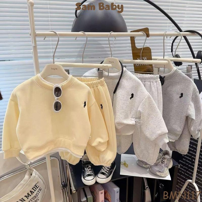 BMN117-LINK 2-Bộ nỉ dày dặn hàng QC ấm áp kiểu dáng thể thao cá tính cho bé-BMN117