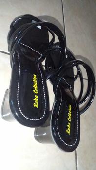 Product Review of sandal wanita hak 5cm terbaru Flat Karet ringan dasar si selop mpel abu abu heels teplek manis leticia from M**l 0