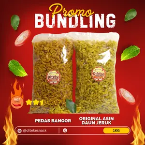 Makaroni Cikruk Pedas Dan Original Khas Daun Jeruk Bundling 1kg