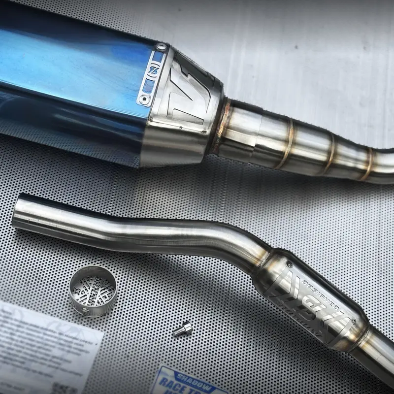 Knalpot CRF150 KLX150 WR155 type POSEIDON BLUE Shadow Exhaust System 4
