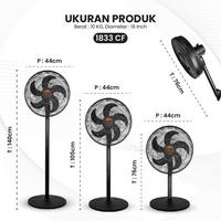 Gambar MITOCHIBA STAND FAN 1833CF-BLACK Kipas Angin 4 in 1 Aero Series 16 Inch dari Atakrib Elektronik Yogyakarta Kab. Sleman 4 Tokopedia