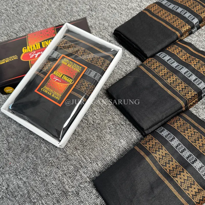 SARUNG TENUN DOBBY DEWASA MOTIF SABUK SISIK NAGA ATAS BAWAH 1