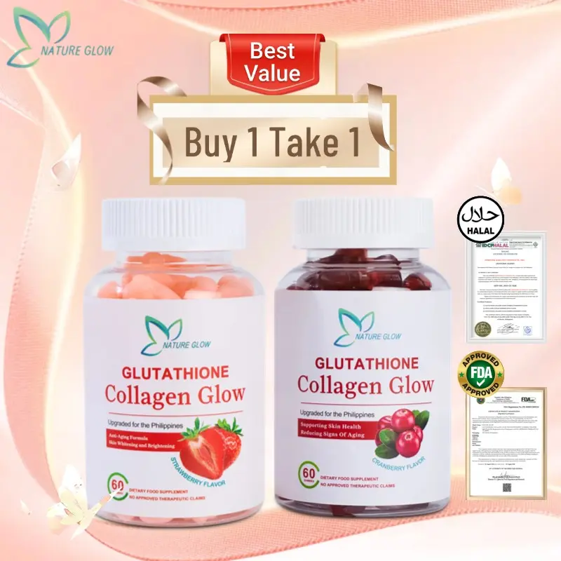 best glutathione collagen glow Vegan Supplement Natural Best Glutathion Collagen Glow Gummies Organic Glutathione  Gluta Gen Glow Gummies for Skin Whiteninging| Alibaba.com main image 1