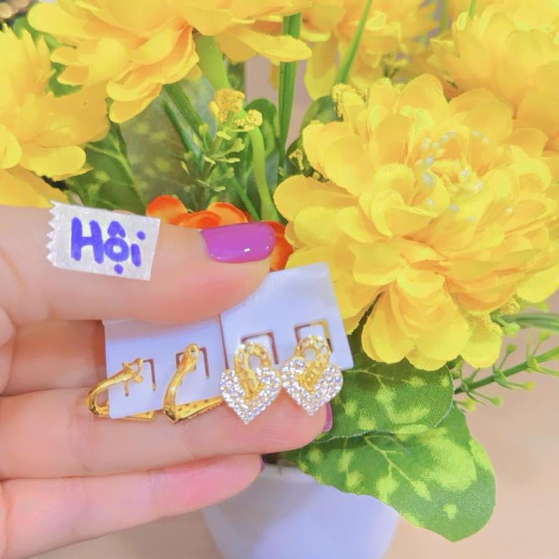 Bông tai Hội M87 Không đen bền màu thiết kế lovely Thích hợp chị em đeo thêm xinh Khuyên Tai . Bông Tai Voi set bộ trang hoa kẹp ngôi sao jewellery gemmi jewelry