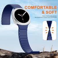 Gambar Silicone Magnetic Strap for Samsung Galaxy Watch 8 Classic Getgard Silikon Tali Jam Magnet Band - Black dari GET-WID Kota Administrasi Jakarta Barat 4 Tokopedia