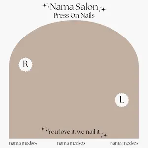 [ISI 10 PCS] Alas Nails Art Kertas Press On Nails Custom Printing Dudukan Kuku Palsu