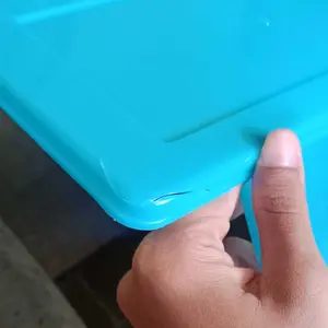 Set 5pcs Toples Food Grade dengan Tirisan Putih - Bebas BPA, Bisa Digunakan Dalam Microwave dan Freezer - Kulkas