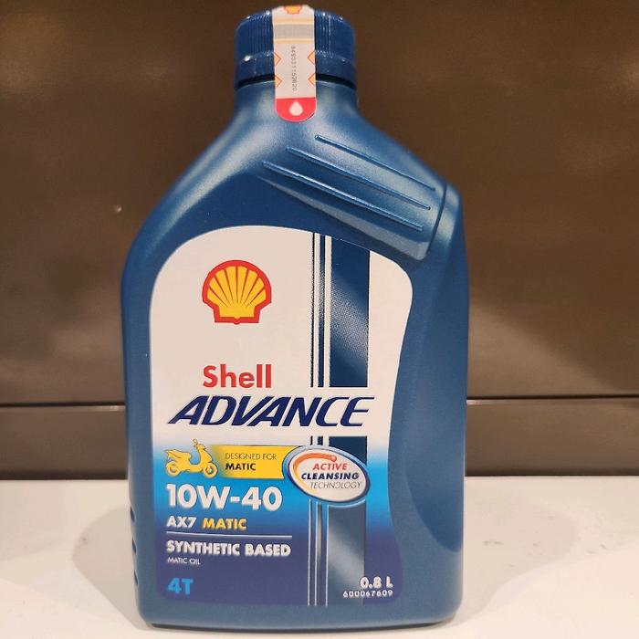 Gambar Oli Motor Shell Advance Scooter AX 7 AX7 10W-40 UKURAN 0.8 LITER dari Shell Select Bandung Kota Bandung Tokopedia