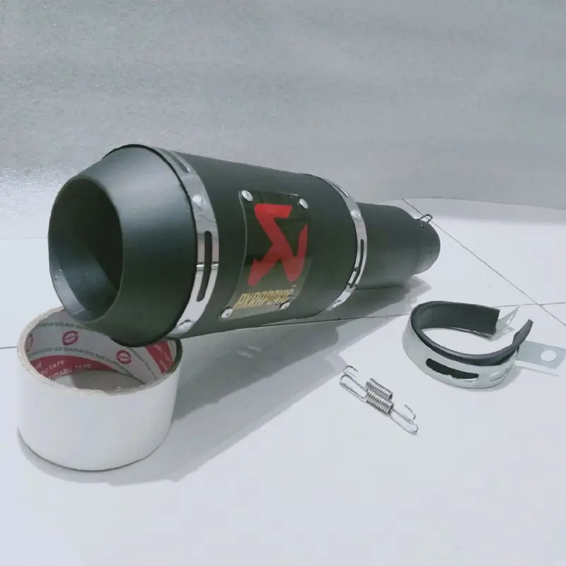 Silnser Akrapovic GP Lorenzo untuk Motor Vixion CBR CB R15 Scorpion Byson Fu Sonic Supra Jupiter Mio Beat Vario Nmax Aerox DLL - Motorcycle Knalpot 4