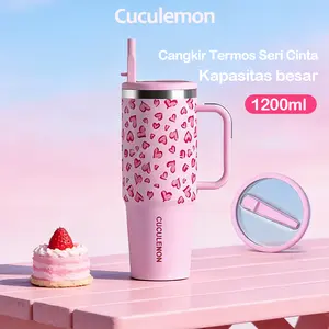 Cuculemon Tumbler Stainless 1.2 Liter Botol Minum 1200ml Tahan Panas Dingin Portable Stainless