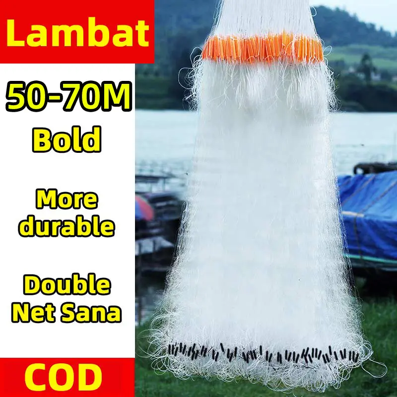 Ready to Use 3Layer Fishing Net Floating Net Sticky Net Fishing 50M-70M Float Lambat White Nylon Line Long Fishing Nets are Suitable For Capturing Various Types of Fish - TikTok Shop Philippines Ready to Use 3Layer Fishing Net Floating Net Sticky Net Fishing 50M-70M Float Lambat White Nylon Line Long Fishing Nets are Suitable For Capturing Various Types of Fish - TikTok Shop Philippines