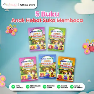 Dipo Mulyo Paket 5 Buku Metode Cepat Membaca Tanpa Mengeja Cocok untuk Anak PAUD TK Usia 3-7+ Tahun