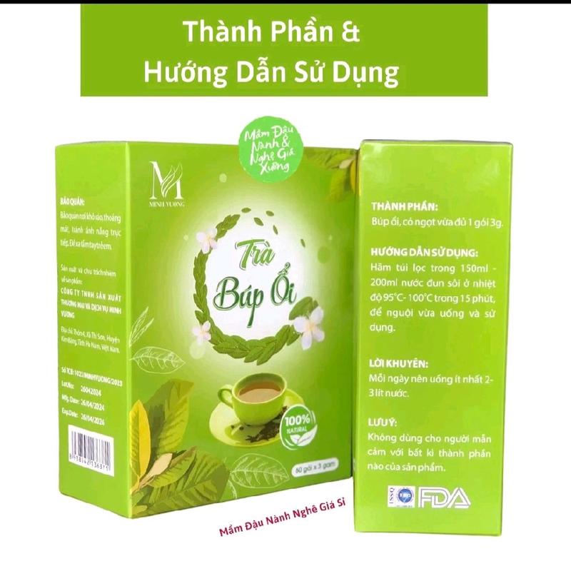 Trà Búp Ổi Non Minh Vương .Trà Lá Ổi dạng túi lọc .