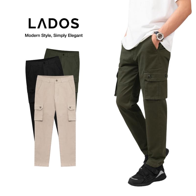 Quần DÀI kaki túi hộp LADOS - 4174 - chất liệu kaki co giãn, kiểu dáng túi hộp  trẻ trung, năng động