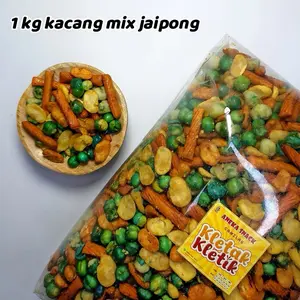 Kacang Koro Kupas Mix Campur Jaipong 1 Kilo Gram Gurih Asin Kacang Koro Kiloan Jaipong Food Snacks Camilan Manakan Ringan Enak Gurih Asin Murah Lezat