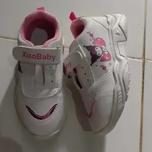 Xiaobaby Sepatu Anak Perempuan Karakter Kuromi Sneakers Casual Sekolah TK SD Sintetis PVC Nyaman Size 26-35