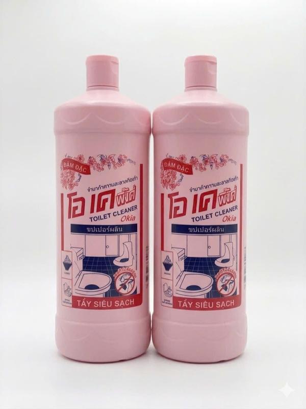 Combo 2 Chai Tẩy Bồn Cầu OKIA 960ml – Đánh Bay Ố Vàng, Mảng Bám, Tiết Kiệm Hơn…