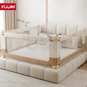 YUUMI Pagar Tempat Tidur Bayi, Tinggi Dapat Disesuaikan, Anti-Fall Liftable Baby Bed Guardrail, Baby Bed Rail, Children's Bed Guardrail, Safety Fence, Sizes 160/180/200, Children's Bed Guardrail Bedrail Kasur