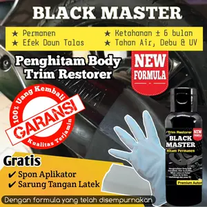 Penghitam Body Permanen Trim & plastik Restorer / Dashboard/ body motor motor Back to Black master / Penghitam body kasar motor / penghitam body plastik terbaik