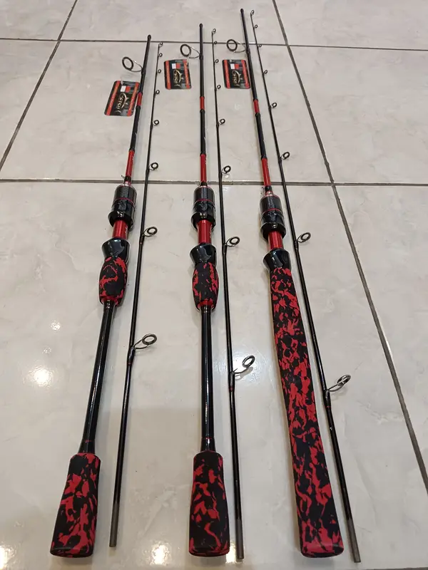 Joran Spinning Getsu Angel Carp | Stik Pancing Lentur Solid Carbon Line 5-12 lbs Medium Light Model Gagang Japan Style Full Busa Cocok untuk Mancing Ikan Mas Eva 150, 165, 180 cm 3