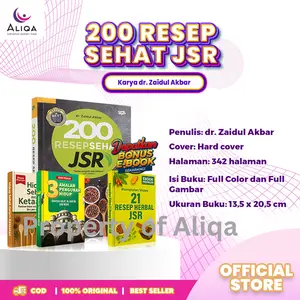 Buku 200 Resep Sehat JSR Asli BEST SELLER HARD COVER FULL COLOR BONUS EBOOK