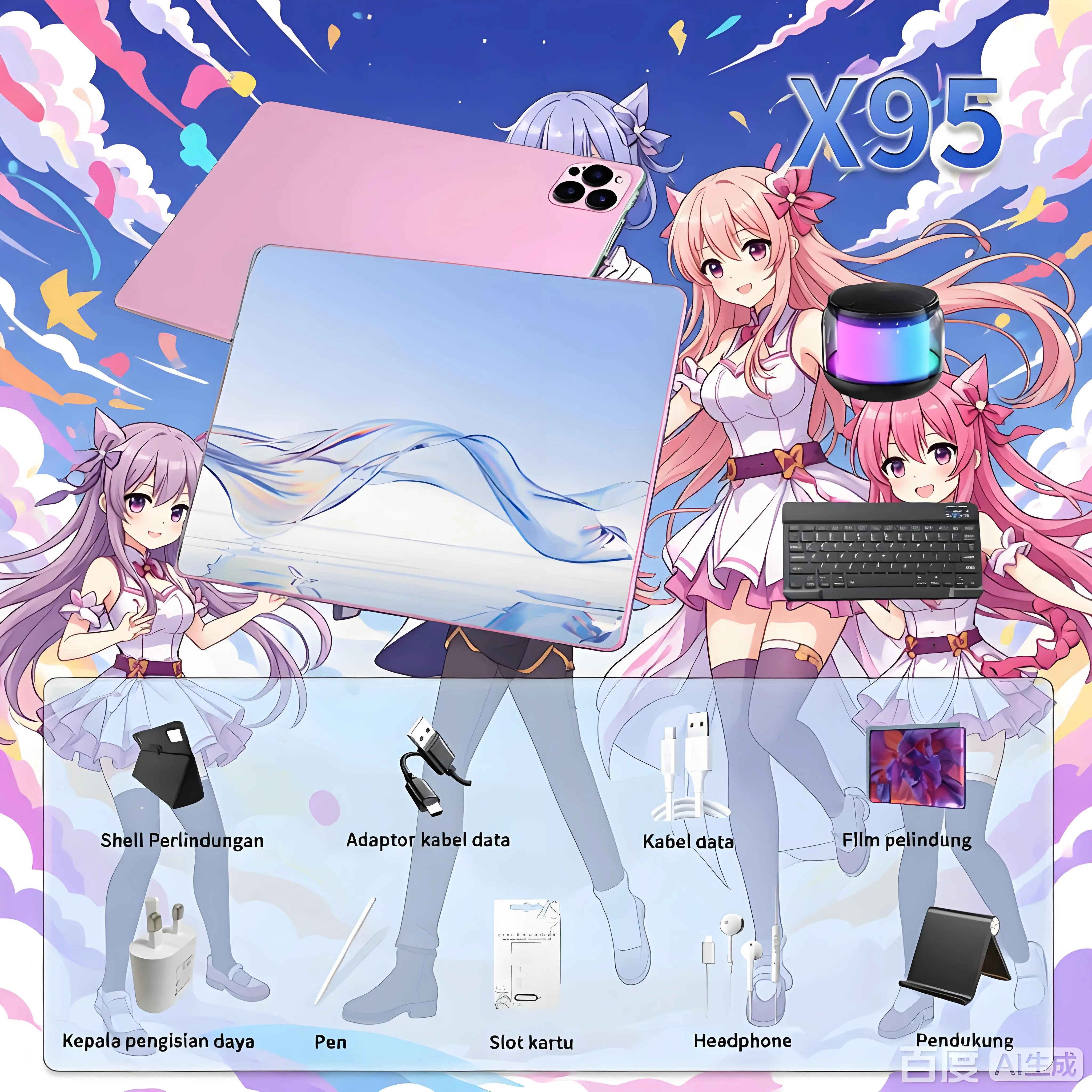 PINK+Keyboard+speaker