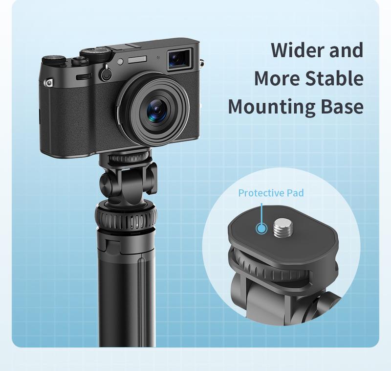 Product Introduction of 2055mm Selfie Stick Tripod with Wireless Remote Removable Fill Light Extendable Tripod with 1/4 Screw for Phone Camera Live Broadcast IOS Android 46