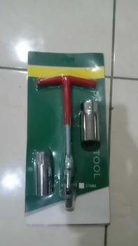 Product Review of Kunci busi flexible 16 21 mm set kunci busi t mobil motor spark plug socket - Alat pembuka busi kendaraan kunci T pasang copot busi set 3pcs kunci busi set from m**s 1