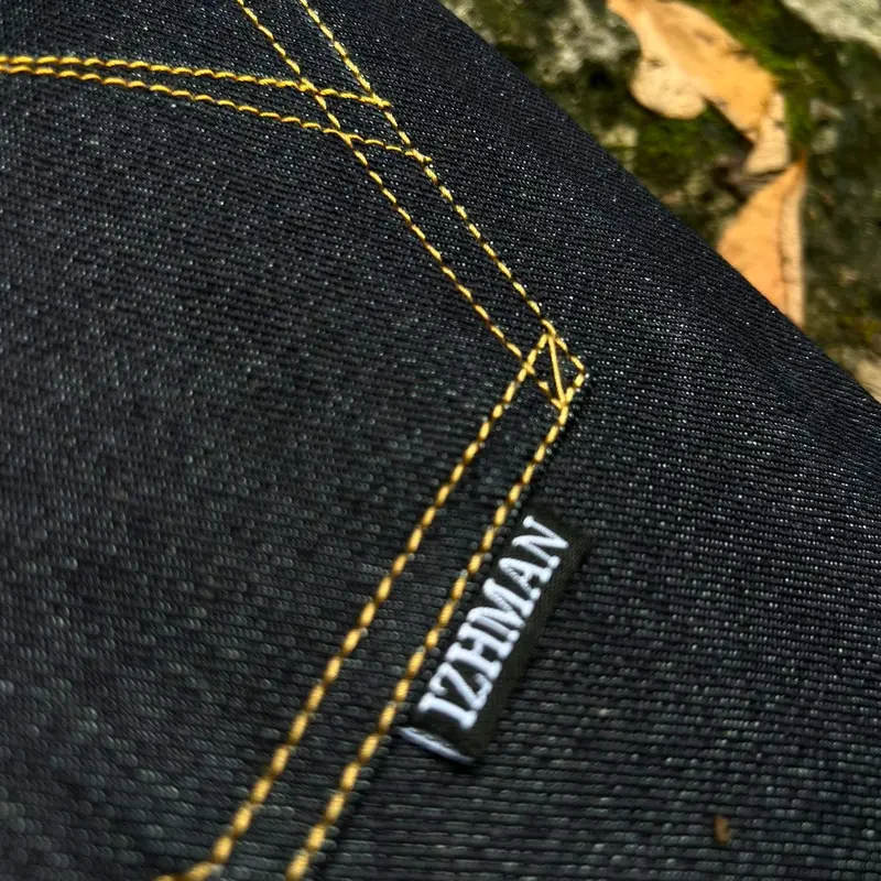 Izhmandenim - Agusta 16oz celana denim selvadge accent - Deep indigo - Free refresher 2