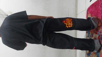 Product Review of Flame Everyday Celana Denim Y2K Denim Big Pocket Bordir Raw Denim 13oz Jeans Panjang Pria from N**a G**n 0