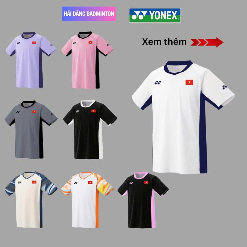 (MẪU MỚI VỀ) Áo Cầu Lông, Bóng Bàn, Bóng Chuyền,... 2025 thoáng khí, co giãn Unisex Sport Chạy Bộ Nam Top