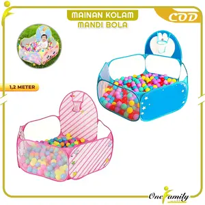[COD] OFM M7 Mainan Anak Kolam Mandi Bola 1.2M Tenda Keranjang dengan Ring Basket Ulan Tahun Toys Kids