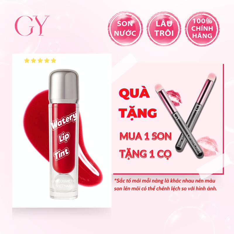 [Phiên Bản Nâng Cấp] Son Tint Lì Watery Lip Tint 5ml, 12 Màu Mới, Lì Mịn, Nhẹ Môi, Lâu Trôi, Bền Màu GY Cosmetics
