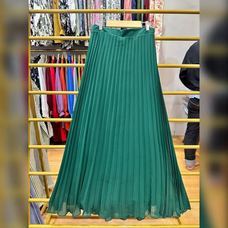 ByEmesha 047 - Rok Plisket / Bahan Ceruty Bawahan Wanita Panjang Muslim Casual 3