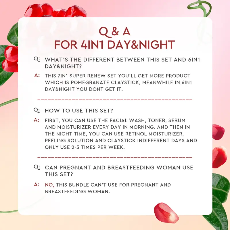 Glad2Glow Day&Night Renew Bundle 4in1 - 4 PCS Barrier Skincare Paket-Brightening Moisturizer+Retinol Moisturizer+Brightening serum + Peeling solution Ceramide Kering Membersihkan Wajah Acid Cooling Kotoran Mencerahkan Vitamin 3