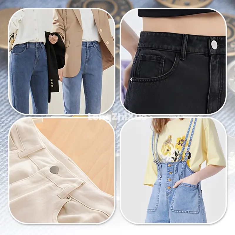 【Obral】Nail jeans kancing pinggang bisa disesuaikan, tidak perlu melubangi untuk mengganti pinggang, tidak perlu menempelkan kancing di pinggang 7