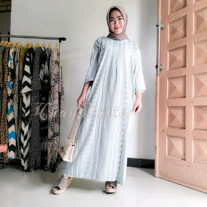 Daster Kekinian Rayon Premium Busui Friendly Ld 120 Pj 125 Murah Motif cantik 1