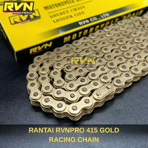 RANTAI RANTE RACING GOLD EMAS 428H 130L 415 H 130 HSBT DKT THAILAND PNP KE GEAR SSS 415 TIPIS ORIGINAL DKT THAILAND RVN