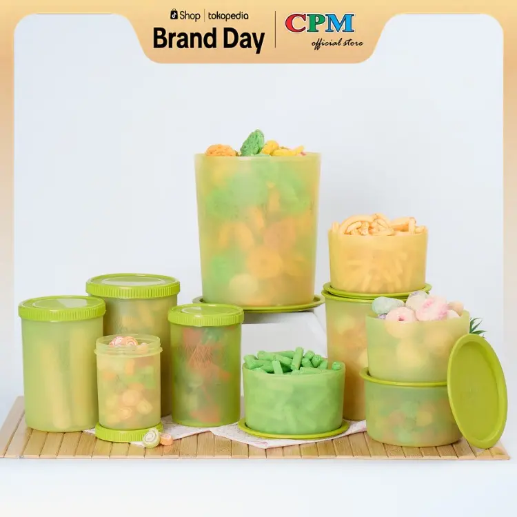 CPM Toples Plastik Kedap Udara Set Lengkap Paket Toples Super Combo 10in1 Best Selling 0
