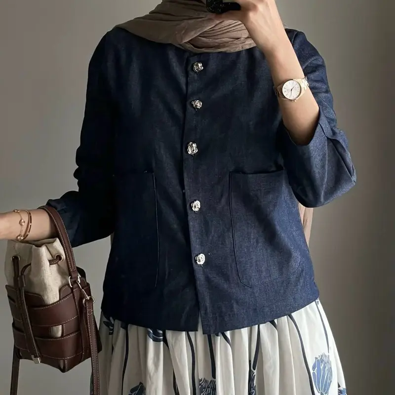 ￼Celin blazer  | blazer wanita | gold button | atasan wanita 0