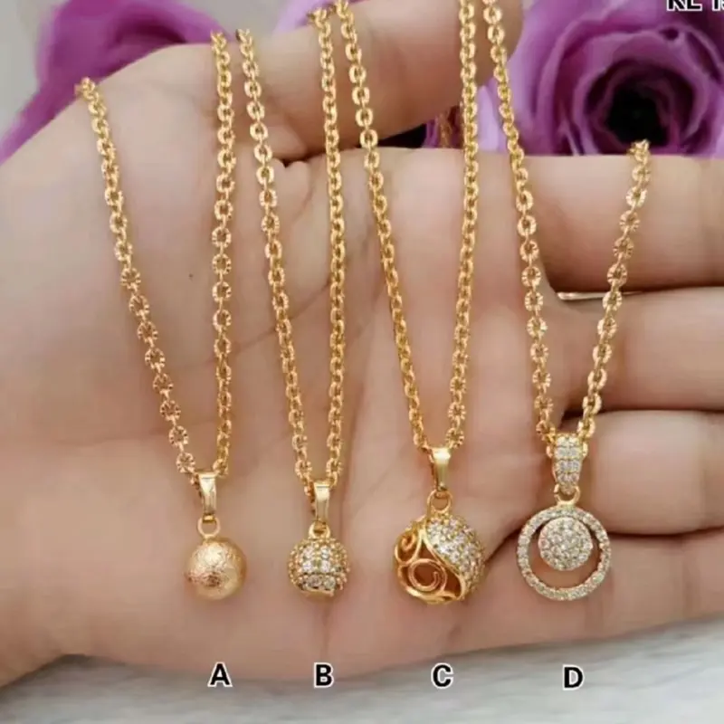 Perhiasan Wanita Kalung Titanium 4 Pilihan Motif Cantik Cantik Terbaru 2025 0