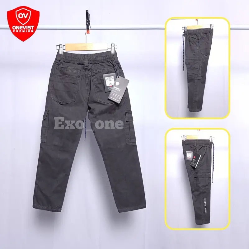 Onevist Celana Cargo Jeans Anak Laki Laki Usia 1 Sampai 13 Tahun Premium Quality Laki-Laki Cowok Kids 4